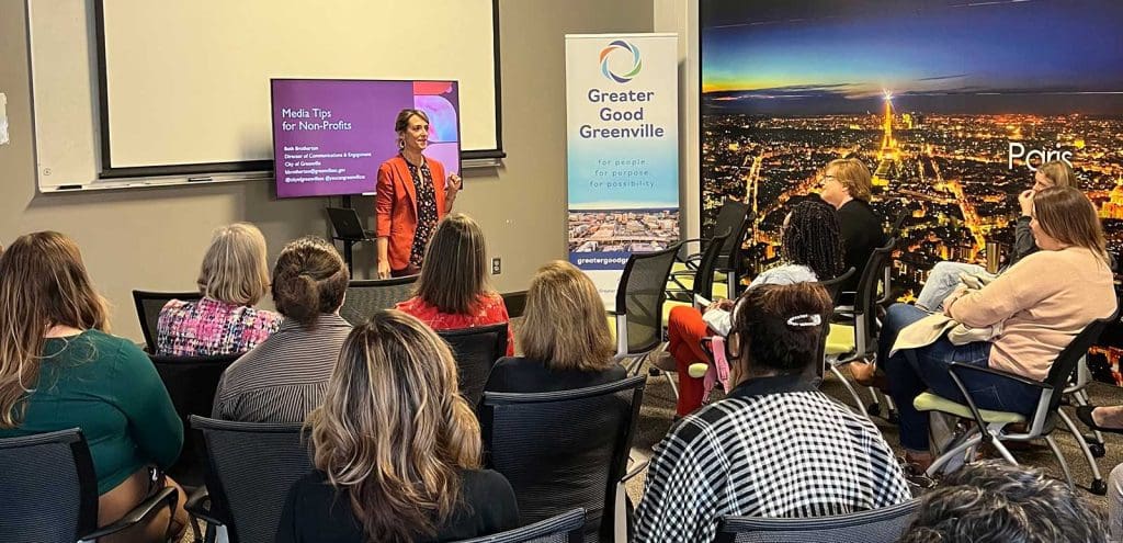 Beth Brotherton Leading a Seminar